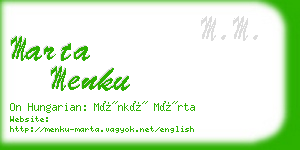 marta menku business card